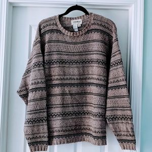 Eddie Bauer men's Fair isle knit sweater